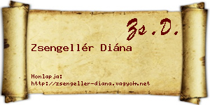 Zsengellér Diána névjegykártya